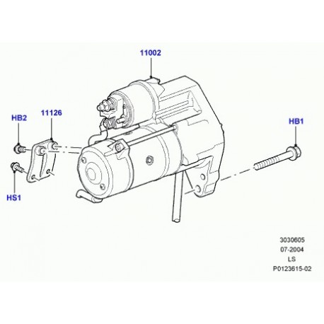 Land rover boulon Discovery 3, Range Sport (NYG500010)