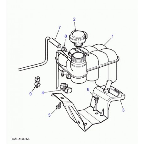 Land rover tuyau flexible superieur Range P38 (PCH000280)