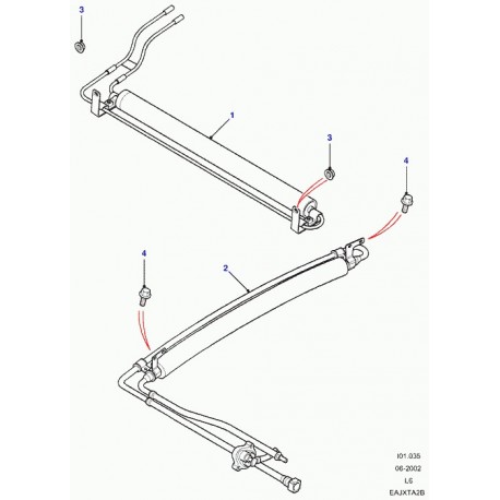 Land rover refroidisseur combustible Freelander 1 (PIB500040)