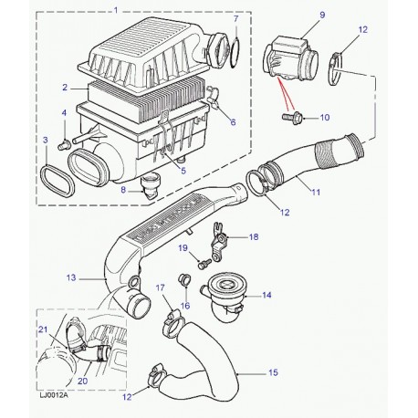 Land rover soupape de decharge Range P38 (PKS100140)