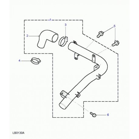 Land rover tuyau flexible d'evacuation d'air Freelander 1 (PNP000011)