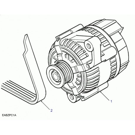 Land rover alternateur Freelander 1 (PQS100840)