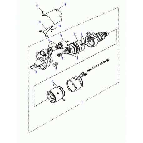 Land rover cablage Discovery 1 (PRC5538)