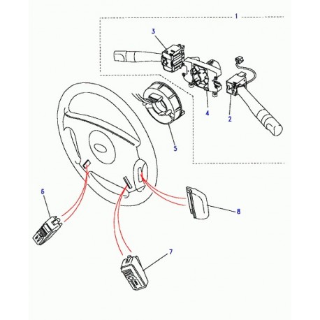 Land rover commutateur regulateur de vitesse constante Discovery 1 (PRC5797)