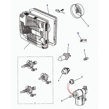 Land rover decalque Defender 90, 110, 130 et Discovery 1, 2 (PRC8171)