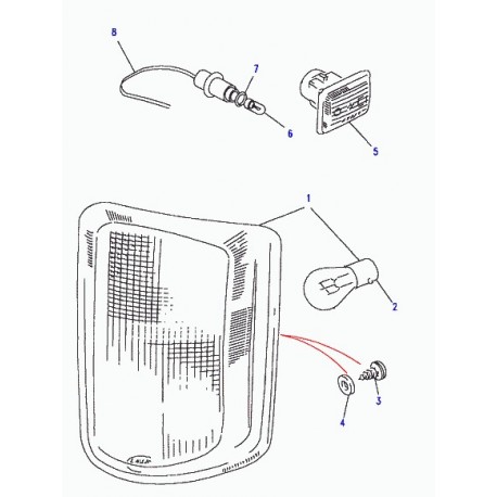 Land rover feu indicateur de direction avant droit Discovery 1 (PRC9306)