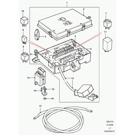 Land rover relais de pompe abs Range P38 (PRC9566)