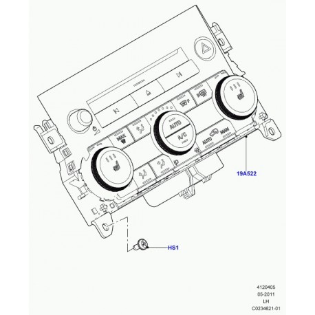 Land rover vis Defender 90, 110, 130, Evoque, Range L322, 405, Sport (PYP500140)