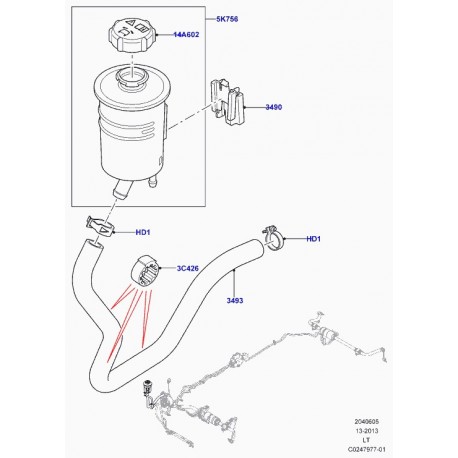 Land rover agrafe Discovery 3, Range L322, Sport (QGM000020)