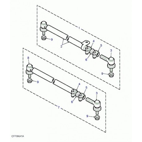 Land rover barre d'accouplement Discovery 2 (QHG000050)