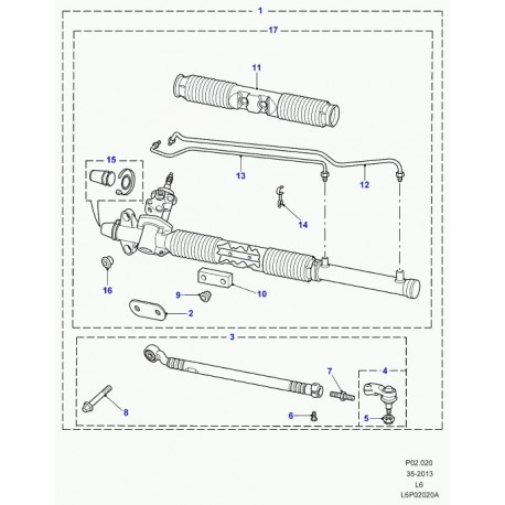 Land rover entretoise Freelander 1 (QHL100000)