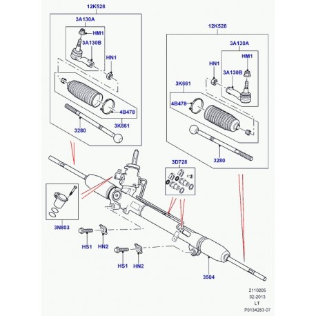 Land rover embout barre d'accouplement Range Sport (QJB500040)