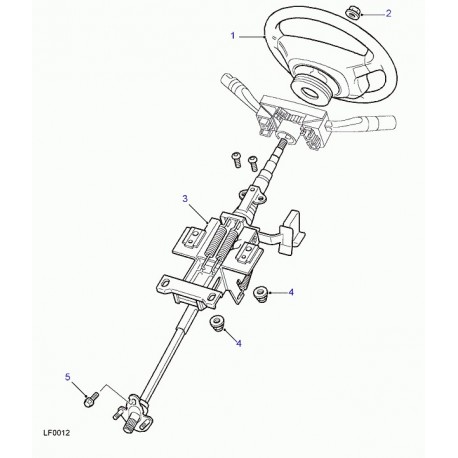 Land rover volant de direction Discovery 2 (QTB102680WOU)