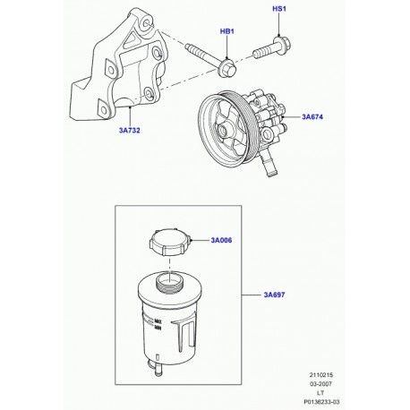 Land rover pompe direction assistee Discovery 4,  Range Sport (QVB500390)