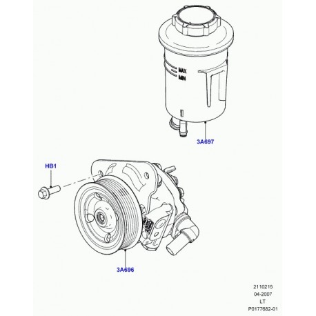 Land rover pompe direction assistee Range Sport (QVB500640)