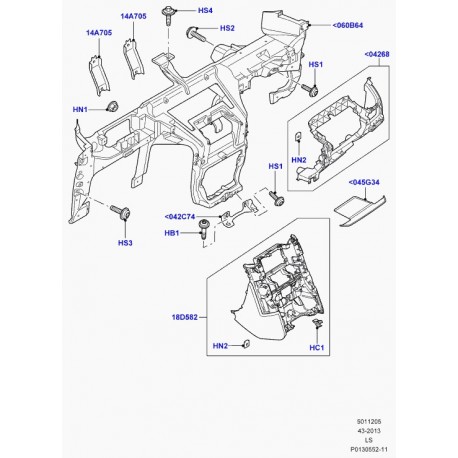 Land rover ecrou a collet Discovery 2, 3 (QYH10005L)
