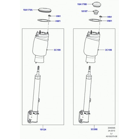 Land rover capuchon protecteur Range L322 (RBD100060)