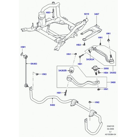 Land rover arceau de securite Range L322 (RBL500722)