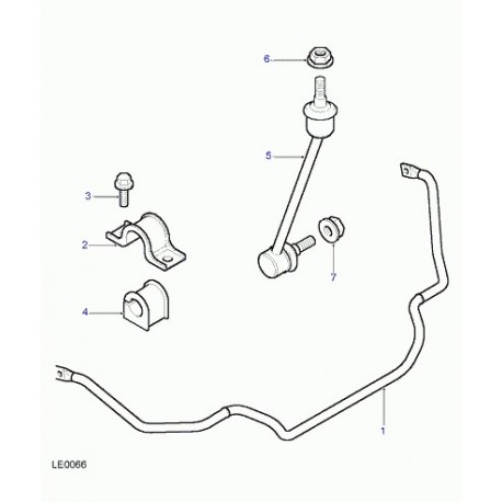 Land rover support Freelander 1 (RBU100220L)