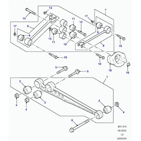 Land rover bague Discovery 2 (RBX101730)