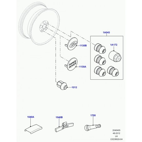 Land rover equilibreur Discovery 3, Evoque, Range L322, Sport (RRG500040)