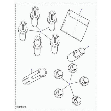 Land rover pack-sac Defender 90, 110, 130 et Discovery 1, 2 (RRW100010)