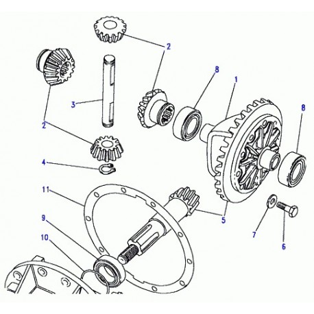 Land rover roulement a billes-differentiel Defender 90, 110, 130, Discovery 1, Range Classic (RTC2726)