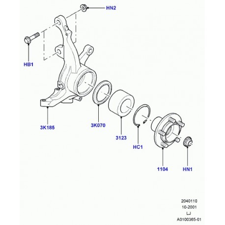 Land rover porte fusee Range L322 (RUB500141)