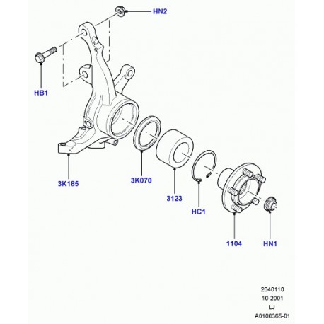 Land rover porte fusee Range L322 (RUB500141)