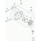 circlip de roulement de roue Evoque et Range L322,  L405,  Sport