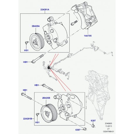 Land rover pompe Range Sport (RVB000017)