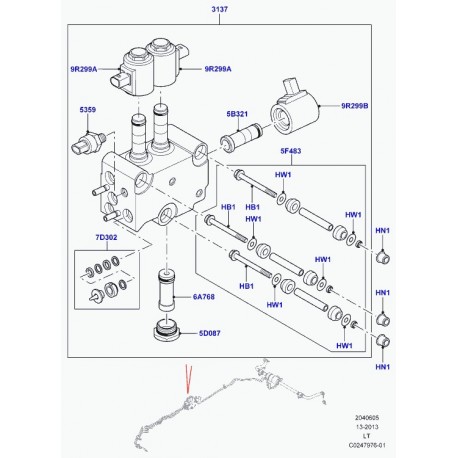 Land rover necessaire de reparation-soupape Range Sport (RVH500100)