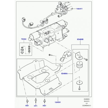 Land rover jeu de bagues d'etancheite Discovery 2 et Range L405,  Sport (RVW100010)