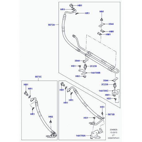 Land rover vis raccord Range Sport (RYG500110)