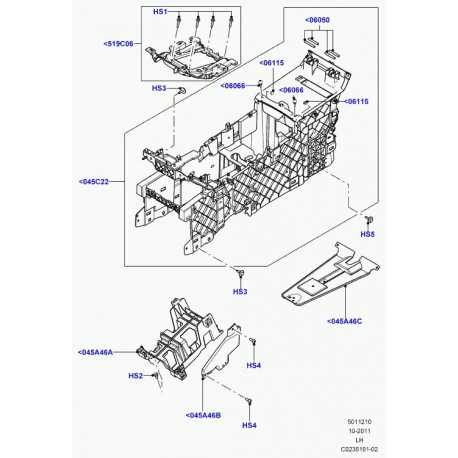 Land rover vis avec rondelle Evoque et Range L405,  Sport (RYG500820)