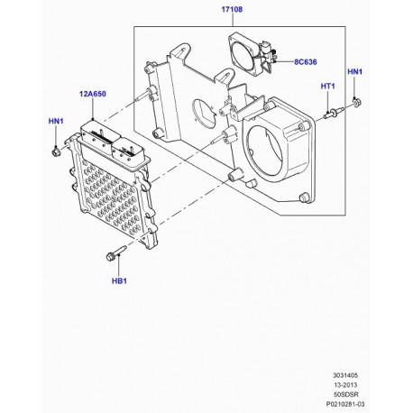 Land rover vis a tete hexagonale avec rondelle Range Sport (RYG501120)