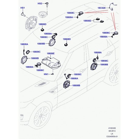 Land rover vis Range L405,  Sport (RYP500350)