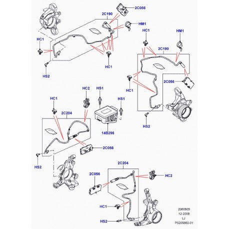 Land rover agrafe Range L322 (SGK000110)