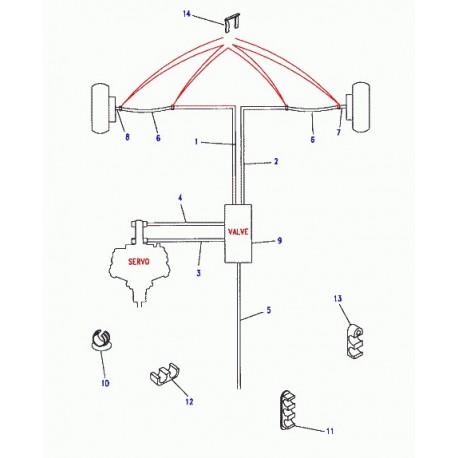 Land rover agrafe Defender 90, 110, 130, Discovery 1, Freelander 1 et Range P38 (SGK100990)