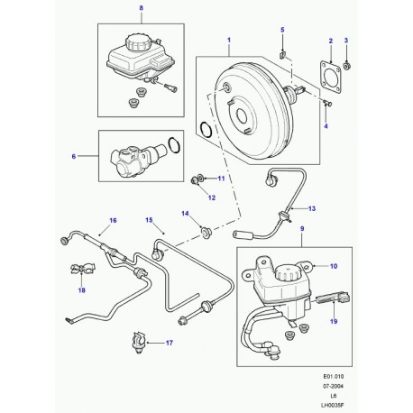 Land rover servo frein Freelander 1 (SJG000010)