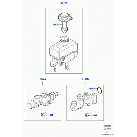Land rover maitre cylindre Range L322 (SJJ000040)