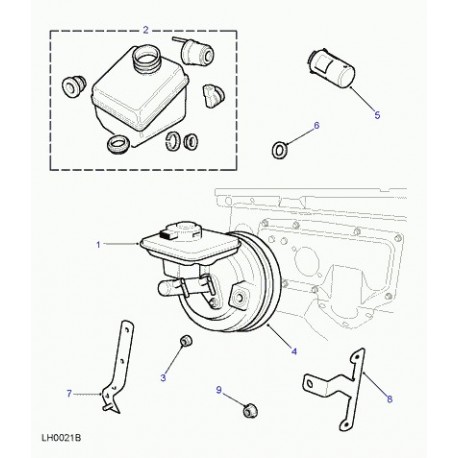 Land rover necessaire reparation maitre cylindre embrayage Discovery 2 (SJJ100362)