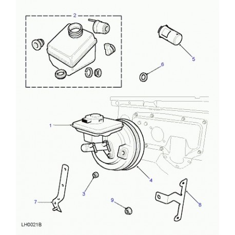 Land rover necessaire reparation maitre cylindre embrayage Discovery 2 (SJJ100362)