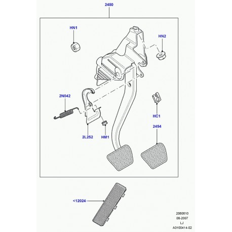 Land rover support Range L322 (SKU000100)