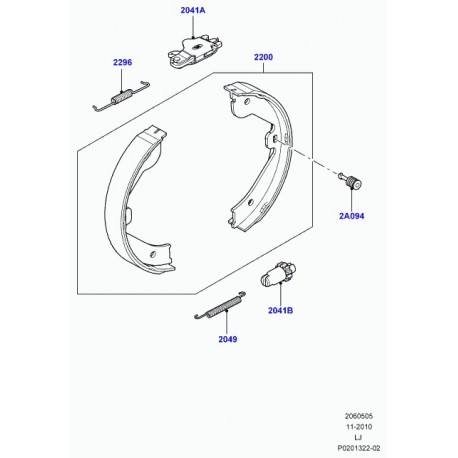 Land rover ressort Range L322 (SMK500010)