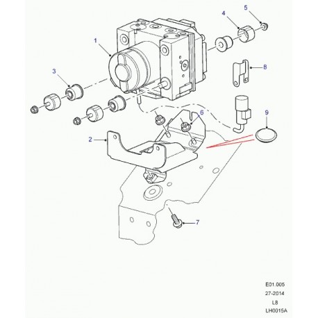 Land rover support Defender 90, 110, 130 (SRU101970)