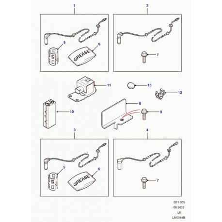 Land rover cable Freelander 1 (SSB101331)