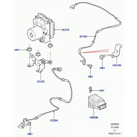 Land rover support Discovery 3, Range Sport (SSU500050)