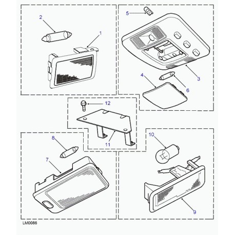 Land rover ampoule Discovery 1,  Freelander 1 et Range  P38 (STC1203)