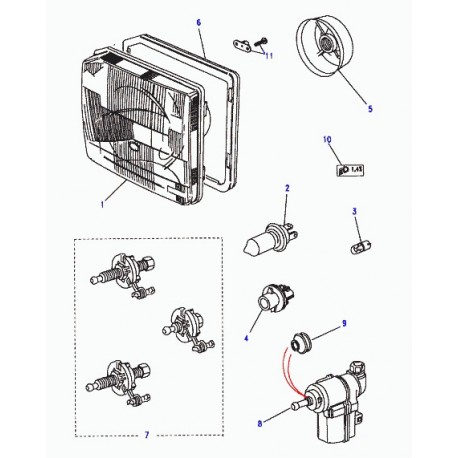 Land rover jeu de pieces de fixation Discovery 1, 2 (STC1232)